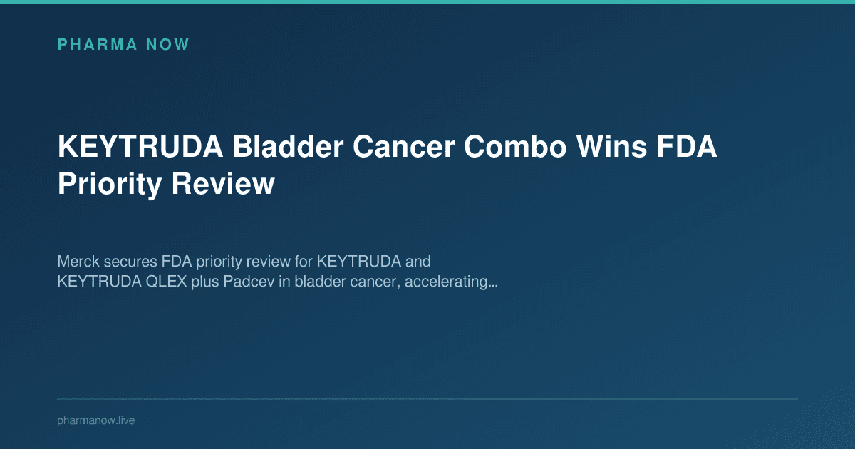 KEYTRUDA Bladder Cancer Combo Wins FDA Priority Review