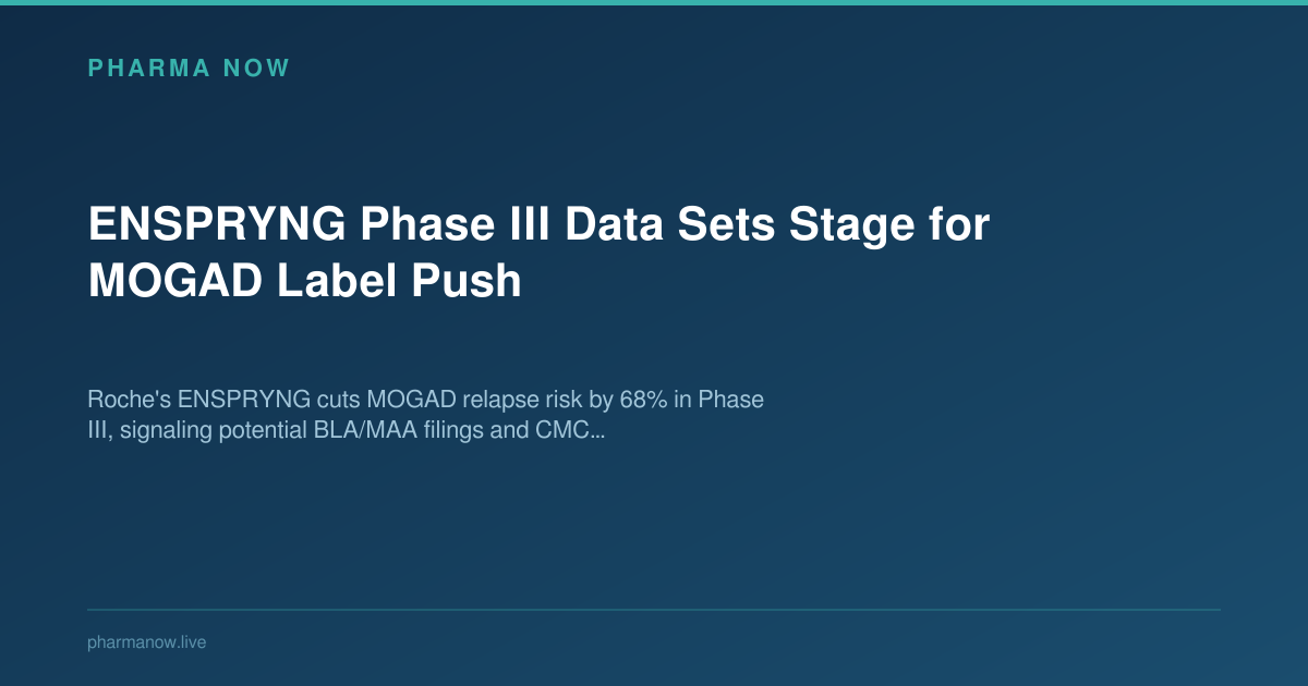 ENSPRYNG Phase III Data Sets Stage for MOGAD Label Push