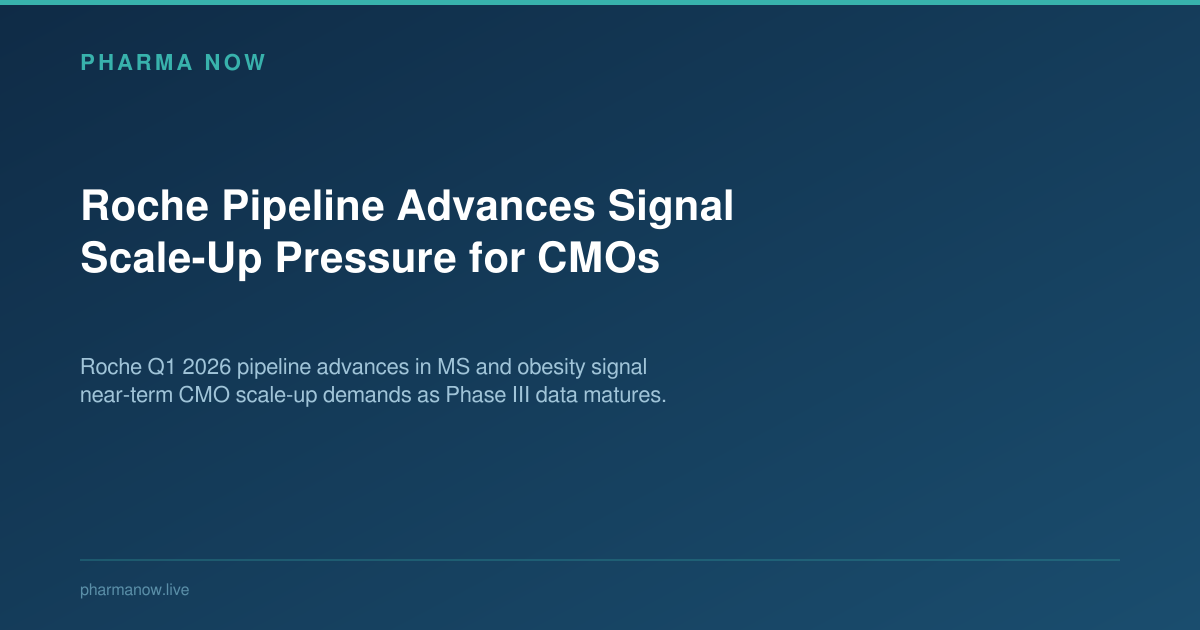 Roche Pipeline Advances Signal Scale-Up Pressure for CMOs