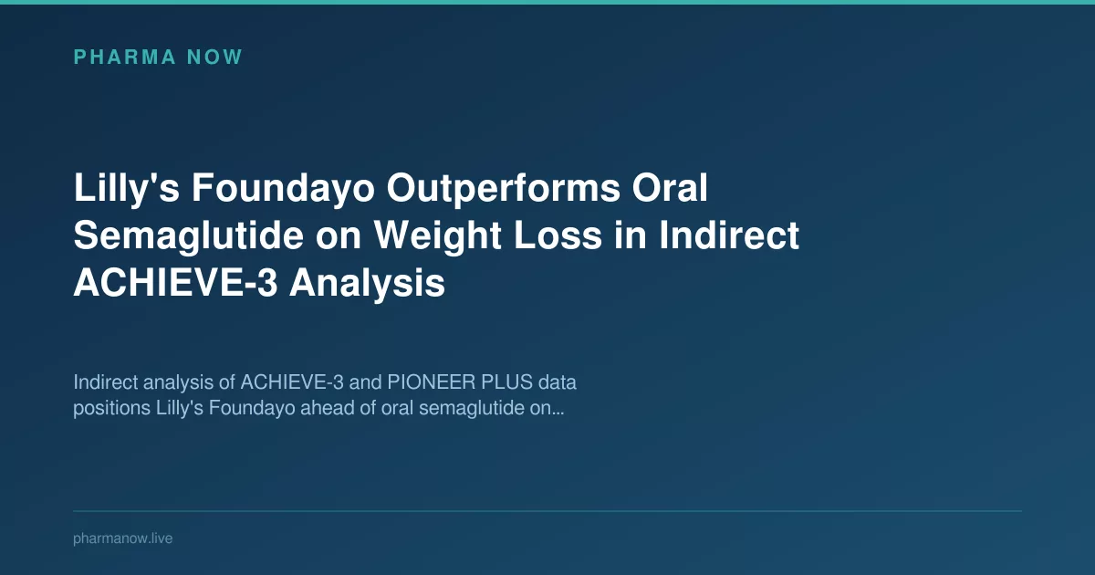 Lilly Foundayo Outperforms Oral Semaglutide In Weight Loss Trials