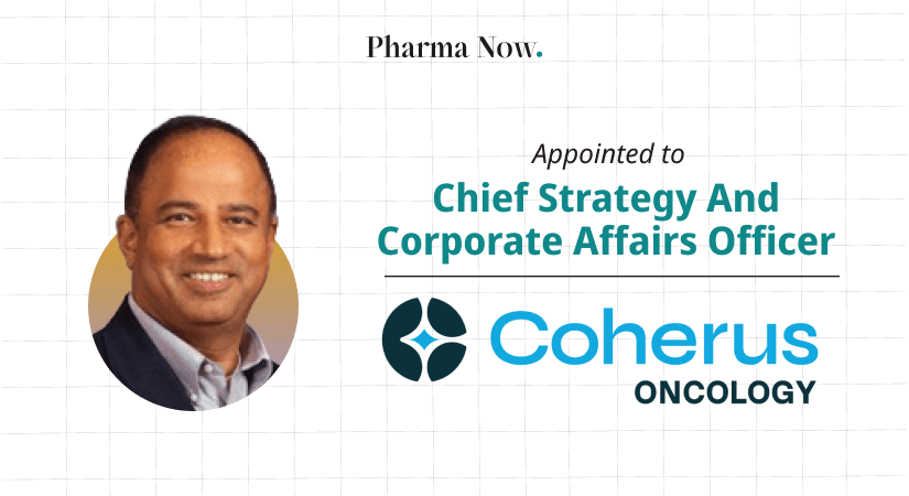 Coherus Oncology Appoints Arvind Sood As Chief Strategy And Corporate Affairs Officer To Strengthen Strategic And External Relations