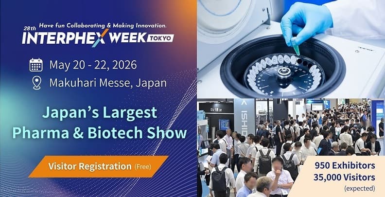 INTERPHEX WEEK TOKYO to Expand Its 2026 Showcase as Japan’s Largest Pharma and Biotech Gathering