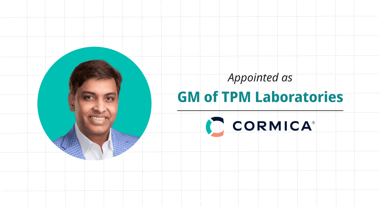 Cormica Announces The Appointment Of Kishore Hotha As General Manager Of TPM Laboratories