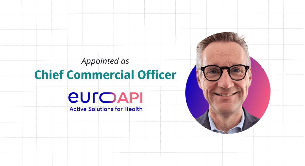 Frédéric Robert Joins EUROAPI As Chief Commercial Officer, Will Lead API Solutions And CDMO Operations