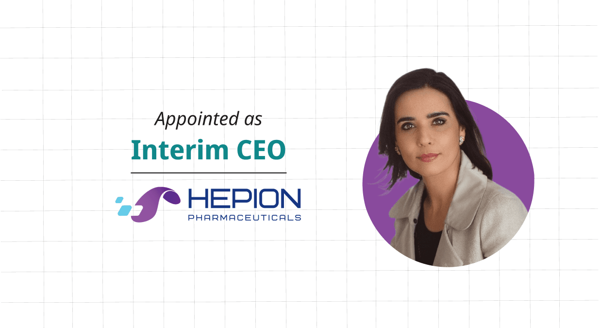 Hepion Pharmaceuticals Appoints Dr. Kaouthar Lbiati As Interim Chief Executive Officer