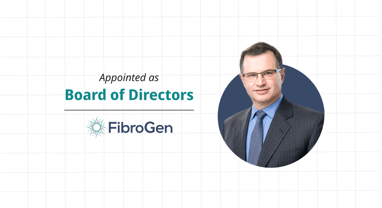FibroGen Announces Appointment Of Michael Kauffman, M.D., Ph.D. To Board Of Directors