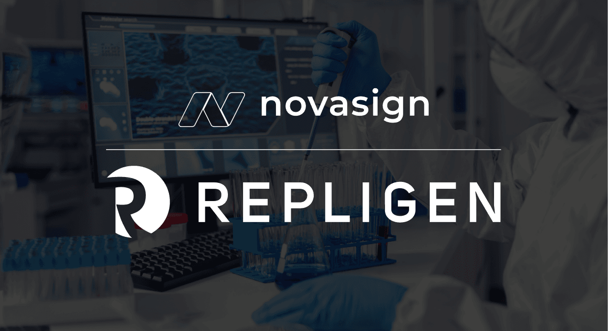 Repligen Announces Strategic Partnership With Novasign To Further Advance The Digitalization Of Bioprocessing Technologies