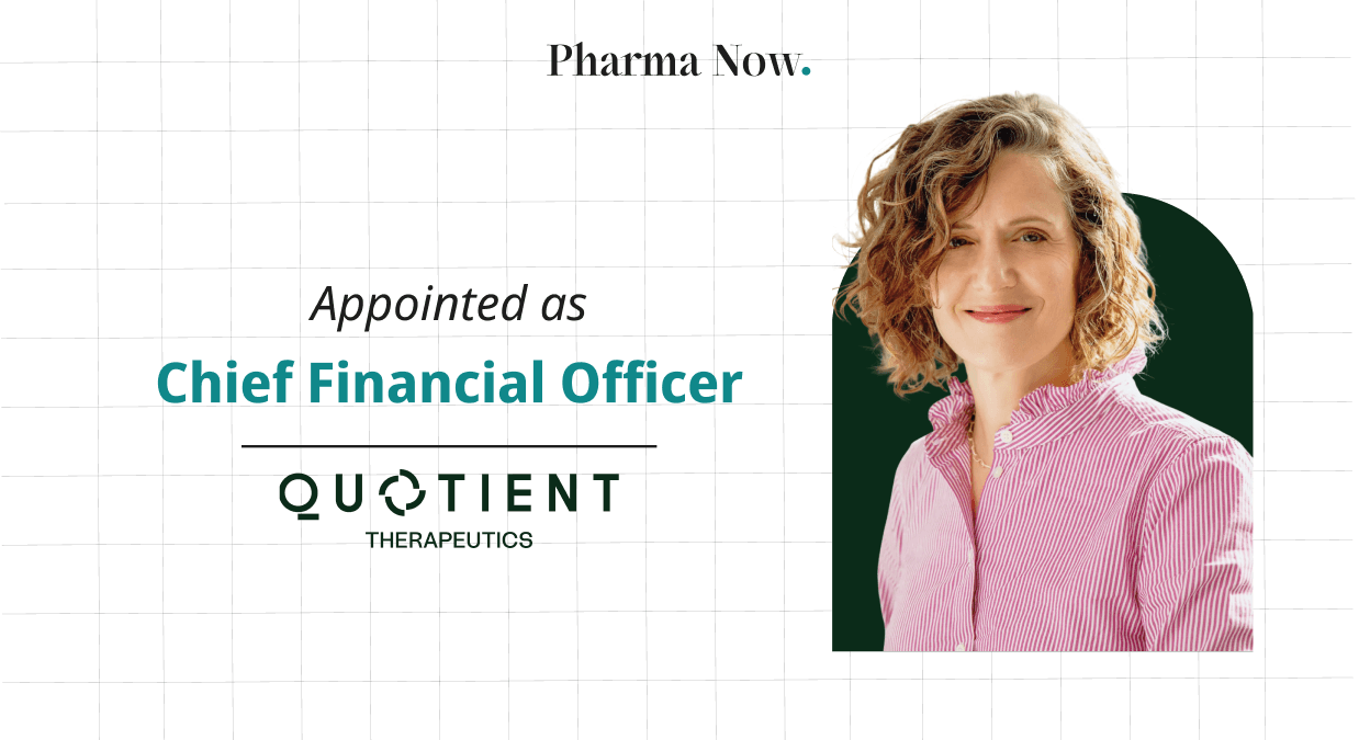 Quotient Therapeutics Names Susan Keefe As New CFO, Bringing 30 Years Of Life Science Finance And Recent Experience As Acting CFO Via Flagship Pioneering